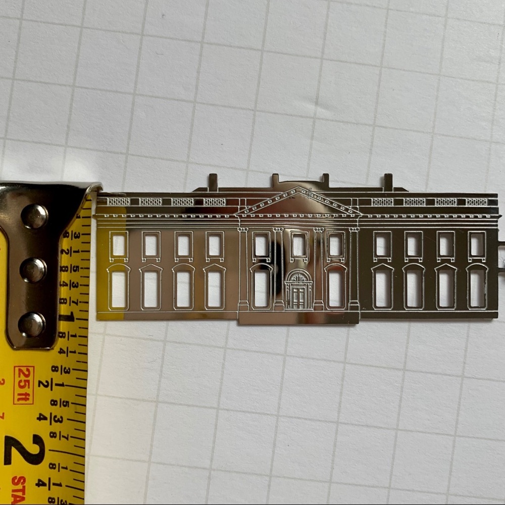 THE WHITE HOUSE Silver Tone Bookmark Tassle Washington D.C. Reading Books - Picture 8 of 9